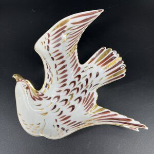 Vintage Lefton AJ172 Bird In Flight Wall Hanging or Table Top Dish Japan *RARE*